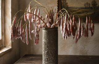 Faux Wisteria-Inspired Seed Pod Branch – 115cm