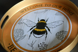 Be our guest round tray