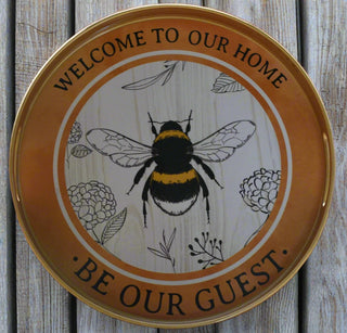 Be our guest round tray