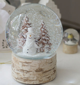Musical Snowman Snow globe Tree Scene