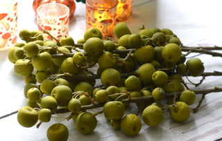 Faux Green Crab Apple Branch