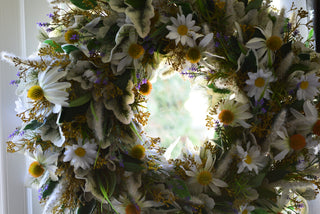 Faux Daisies Wreath
