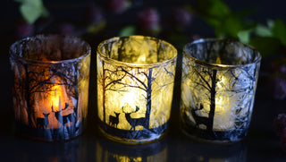 Animated Frosted Forest Scene