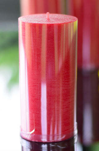 Selection of rustic candles