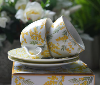 Golden Mimosa Coffee Set – 110ml (Set of 2)