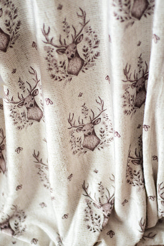 Rustic Reindeer Throw