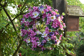 Pink Cottage Garden Floral Wreath