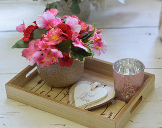 Best Mum Pink Floral Gift Tray – Cottage Style Mother’s Day Set