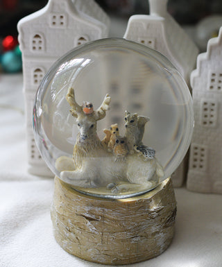 Reindeer and Friends Snow Globe