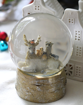 Reindeer and Friends Snow Globe