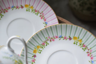 Easter Meadow Bunny Cup & Saucer Set – 240ml (Set of 2)