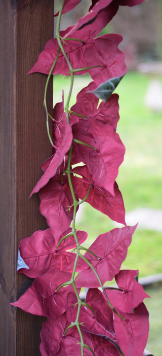 Statement Faux Alocasia Garland