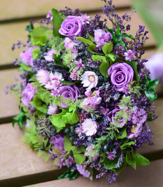 Lilac & Purple Everlasting Bouquet