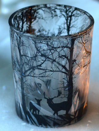 Animated Frosted Forest Scene