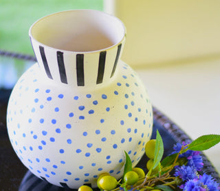 Large dotted vase