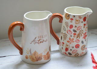 Decorative Autumn Ceramic Jug – Two Designs