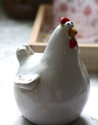 Gladys & Doris Ceramic Hen Ornaments