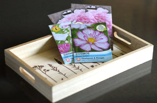 Wooden floral tray