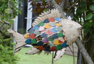 Metal Hanging Fish Decoration
