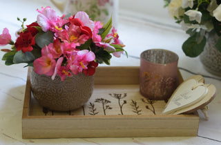 Best Mum Pink Floral Gift Tray – Cottage Style Mother’s Day Set