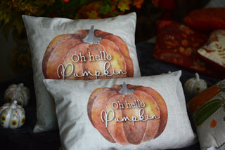 Oh Hello Pumpkin Decorative Cushions