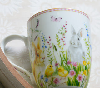 Easter Meadow Bunny Mug – 350 ml