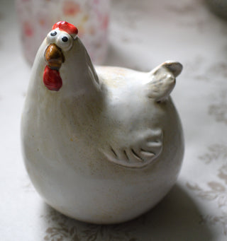 Gladys & Doris Ceramic Hen Ornaments