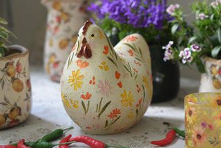 The Wildflower Folk-Art Hen
