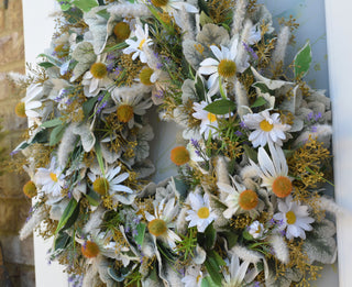 Faux Daisies Wreath