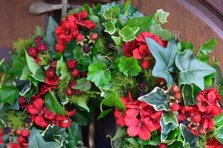 Pelargonium UV protected Handmade  faux wreath