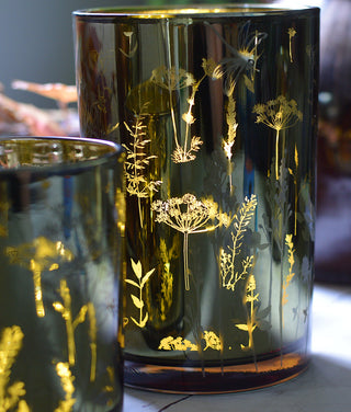 Deep Green Meadow Light Candle Holder