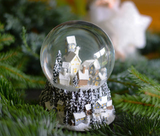 Musical Snow globe Village Scene