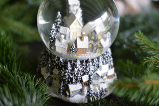 Musical Snow globe Village Scene