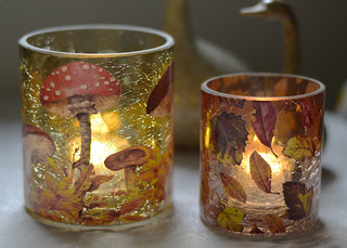 After the Rain – Woodland Glass Tealight Holders
