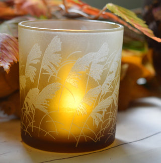 Whispering Grass Glow Candle Holder