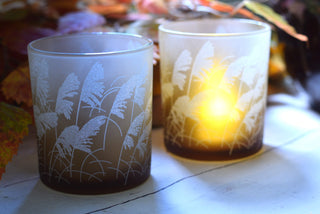 Whispering Grass Glow Candle Holder