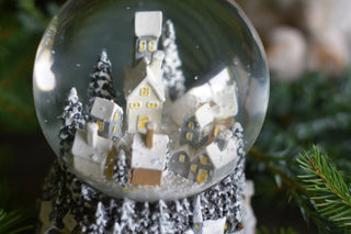 Musical Snow globe Village Scene