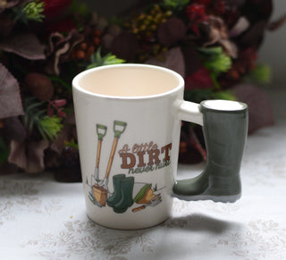 Welly shaped gardening mug