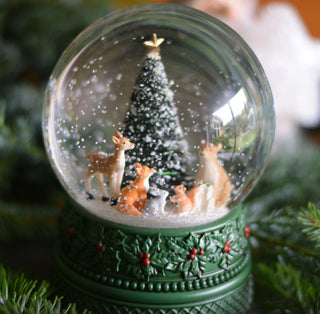 Music & Lights Woodland Friends Snow Globe