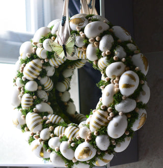 Handmade Easter Egg Wreath