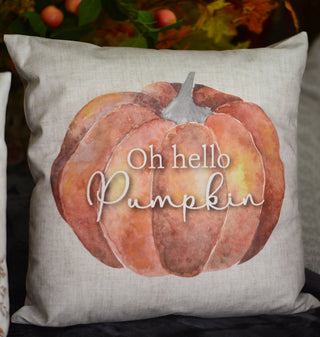 Oh Hello Pumpkin Decorative Cushions