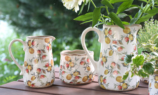 Mediterranean Citrus Ceramic Jugs
