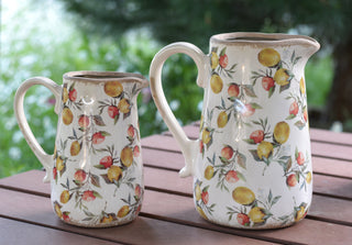 Mediterranean Citrus Ceramic Jugs