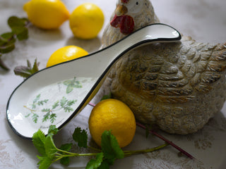 Botanical Porcelain Spoon Rest