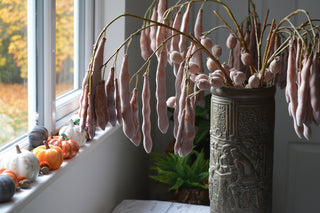 Faux Wisteria-Inspired Seed Pod Branch – 115cm