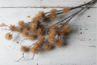 Artificial Autumn Foliage Arrangement with Maple Leaves & Burdock