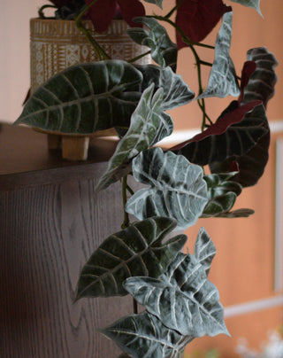 Statement Faux Alocasia Garland