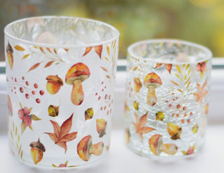 Autumn Cottage Candle Holder