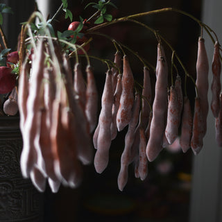 Faux Wisteria-Inspired Seed Pod Branch – 115cm