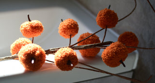 Velvet & Sheepskin Pumpkin Branches